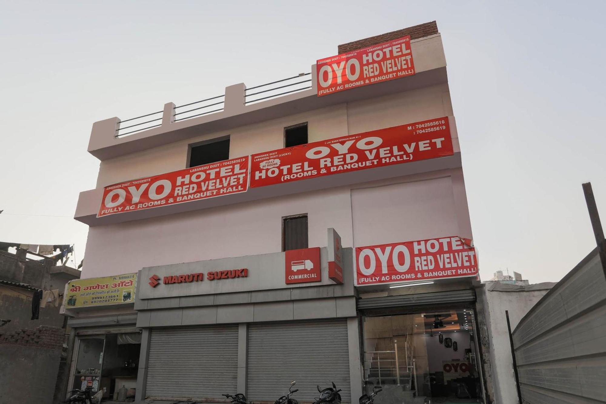 Hotel O Red Velvet Rooms & Banquet Faridabad Exterior foto
